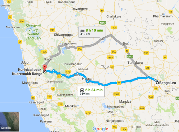 Bangalore to Kudremukh